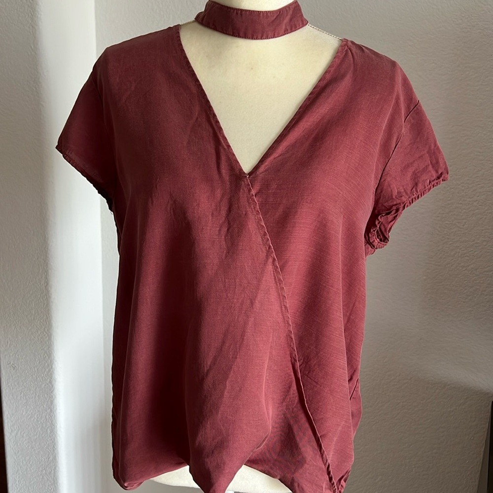 CLOTH & STONE Chocker Wrap Top - Picture 3 of 12